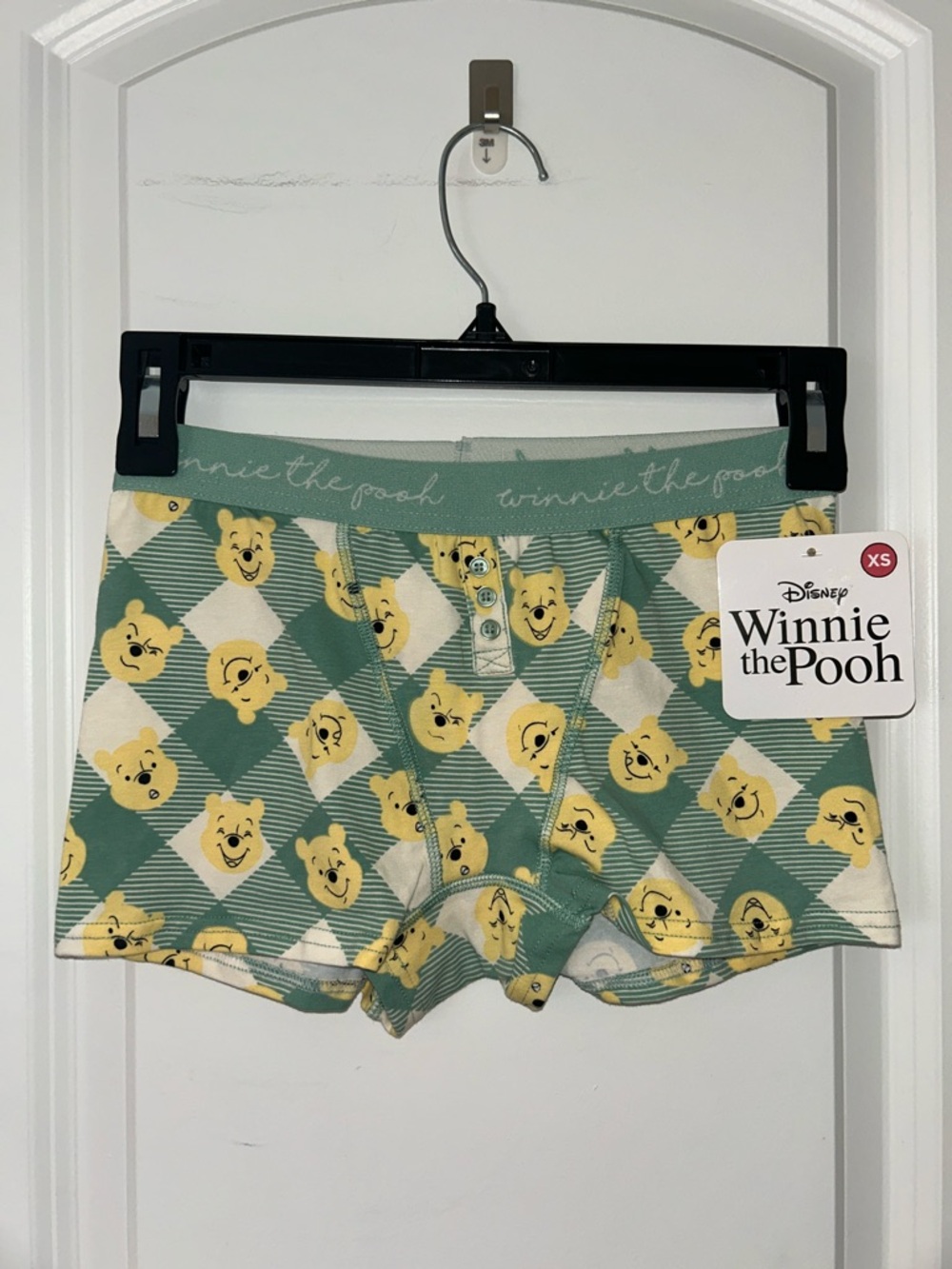 Target Winnie the Pooh Women's Green & Yellow Bike Shorts